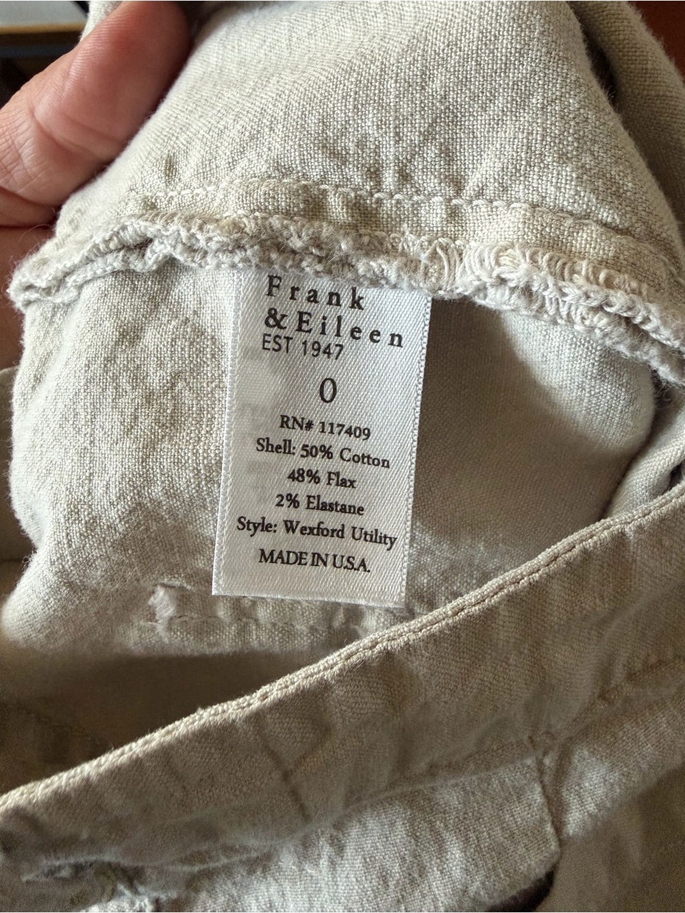 Frank & Eileen Wexford Utility Cropped Trousers - Picture 5 of 5